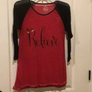 XL Well Worn Original Sheer Santa shirt